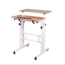 Simbr standing desk converter 30.2 inch computer desk for home office sit to stand desk height adjustable gas spring desk riser stand up desk workstation with keyboard tray 4.7 out of 5 stars 1,608 $109.99 $ 109. Sogeshome Height Adjustable Mobile Stand Up Desk Computer Table Laptop Desk Work Station Study Drafting Art Craft Desk Writing Painting Sh Zs 101 Ok