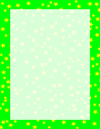 Green And Yellow Stars Border Free Borders And Clip Art Com