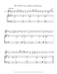Download the free christmas sheet music pdfs by clicking on the links below each song title. We Wish You A Merry Christmas Sheet Music For Violin 8notes Com