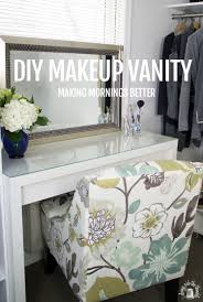 ikea makeup vanity hack with ekby alex