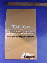 vine shaw carpets care leaflet