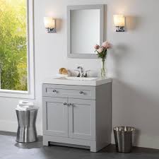 Single Sink Bath Vanity In Pearl Gray