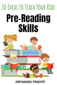 pre reading skills in kids