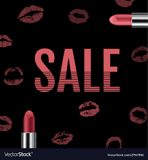 poster with red female lipsticks