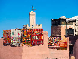 morocco marrakech carpets at the souq