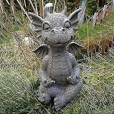 Meditation Dragon Garden Statue Craft
