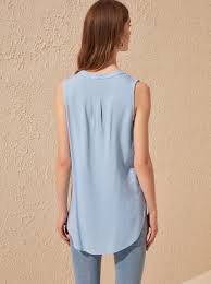 Light Blue Blouse Trendyol Women S T Shirts Tops Differenta Com