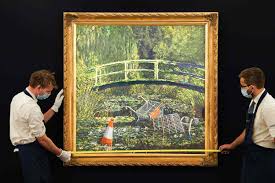 banksy s reimagined monet painting up