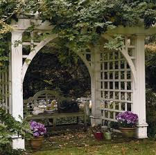 Garden Arbor Privacy Trellis Backyard