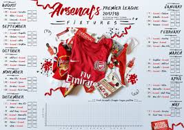 Arsenal page on flashscore.in offers livescore, results, standings and match details (goal scorers fixtures. Exclusive Printables Arsenal S Premier League Fixtures 2017 18 Wallpaper