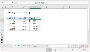 How To Use The Excel Xor Function Exceljet