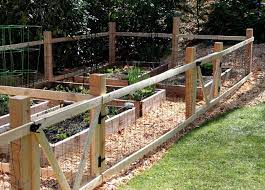 fenced vegetable garden diy garden fence