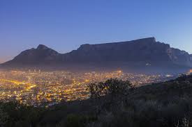 table mountain national park in cape