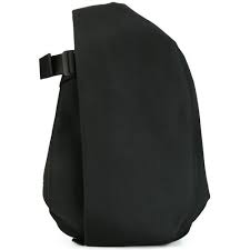 flat front backpack black