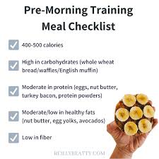 eat before a morning training session