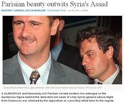 ... helped to ensure safe passage to Paris for Manaf Tlass, her brother, who was a general in the Syrian army and personal friend of Bashar al-Assad, ... - syria02