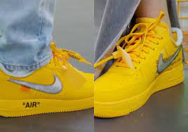 The first basketball shoe with air became a force that transcended its days on the hardwood. Off White Nike Air Force 1 Lemonade Dd1876 700 Sneakernews Com
