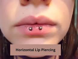 horizontal lip piercing guide with