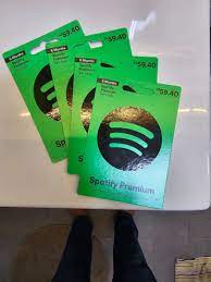 spotify premium gift card tickets
