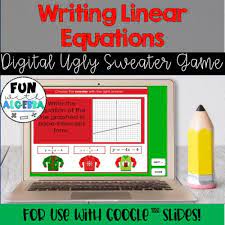 Writing Linear Equations Digital Game