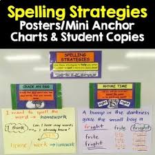 Seven Simple Spelling Strategies Powerpoint Poster Anchor Chart Student Copies