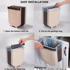 Compact Foldable Waste Bin Kitchen