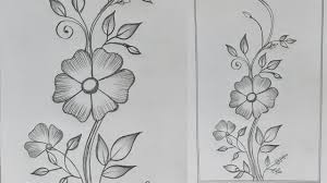 beautiful flower border designs step by