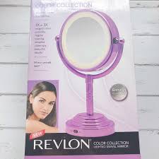 revlon lighted swivel mirror pre loved