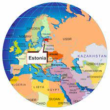 where is estonia on globe