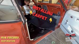 ing carpet into 1968 firebird