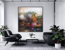 oversized art abstract canvas wall art