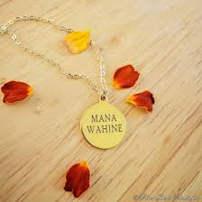 mana wahine gold coin pendant necklace