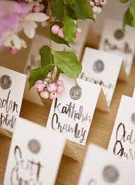 Escort cards blush modern monogram wedding suite. Classy Diy Wax Seal Wedding Escort Cards Weddingomania