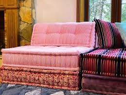 Bohemian Boho Moroccan Mah Jong Sofa