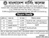 Bangladesh Nursing College Job Circular 2023 Online Apply