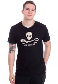 Hoodlamb X Sea Shepherd Light Sea Shepherd Black T Shirt