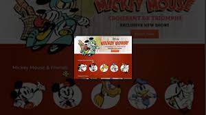 mickey mouse cartoon shorts