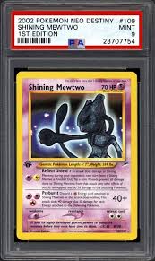 Check spelling or type a new query. 2002 Nintendo Pokemon Neo Destiny Shining Mewtwo 1st Edition Psa Cardfacts