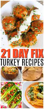 21 day fix turkey recipes momdot com
