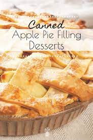 canned apple pie filling desserts