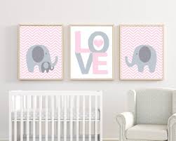 Grey Elephant Wall Art