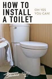 how to install a toilet the art of