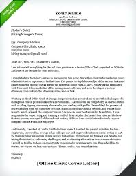 Resume Office Assistant Duties Clerk Cover Letter Example