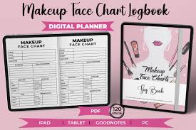 digital makeup face chart planner