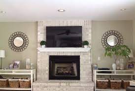 Space Next To Fireplace Tv In Family Room