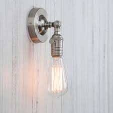 Vintage Metal Corridor Bare Bulb Wall Light