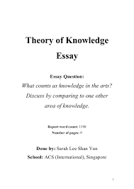IB TOK ESSAY MAY      TOPIC     Disagreements between experts     Theory of Knowledge   replies   retweets   likes