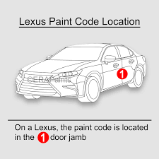 how to find your lexus paint code era
