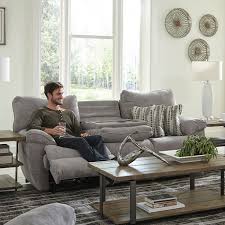 catnapper sadler mica power lay flat reclining sofa with drop down table