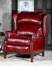 oakley xl leather recliner red